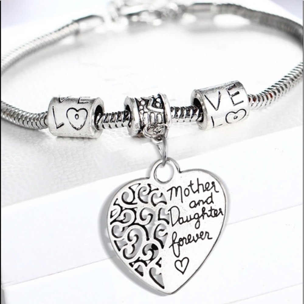 Mother/Daughter is forever bracelet